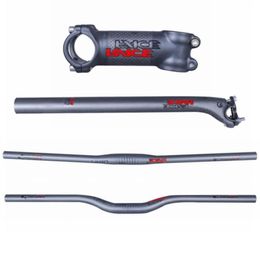 Race Face Next Red Black Matte 3K Carbon Fiber Bicycle Handlebar SET Mountain Bike Handlebar Stem SeatPost6070268 Asjcc