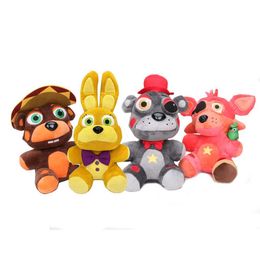 Stuffed Plush Animals Freddys Bear Plushies Funny Stuffed Animal Toys Five Nights Plush DollHome DecorationChildrens Bedtime Pillow T240524