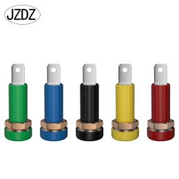 JZDZ 10pcs 4mm Banana Socket Binding Post Nut Banana Plug Jack Electrical Connector Terminal Test Hole DIY Parts Tools J.40015
