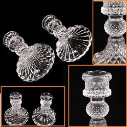 Vases Clear Glass Candlestick For Wedding Dinner Centrepiece Table Decoration Transparent Candle Holder European Living Room Ornament