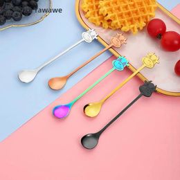 Spoons Dessert Spoon Perfect Gift Versatile Exquisite Trendy Easy To Clean Selling Fun Cartoon Kitchen Utensil Coffee