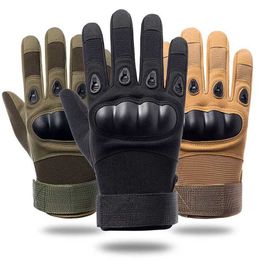 Sports Gloves Outdoor Sports Locomotive Military Fans Gloves Windproof Warm Men CS Tactical Gloves Cycling Riding Fitness Non-slip Full Finger Q240525