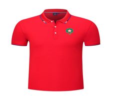Morocco Men039s and women039s POLO shirt silk brocade short sleeve sports lapel Tshirt LOGO can be customized7665121