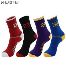5 pairslot Super Star Basketball Socks Elite Thick Sports Socks Nonslip Durable Skateboard Towel Bottom Stocking2559070