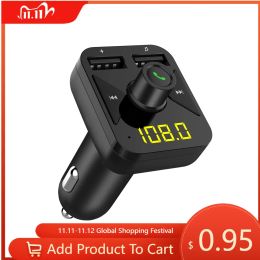 FM Transmitter Bluetooth Handsfree Car Charger Radio Dual USB Car MP3 Player 3.1A Fast Charger Adapter Car Accessories