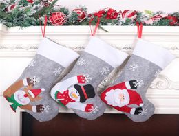 New Year Christmas Stocking Sack Xmas Gift Candy Bag Noel Christmas Decorations for Home Sock Christmas Tree Decor7132839