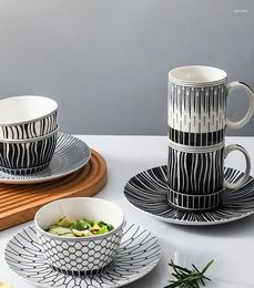 Mugs Creative Ceramic Mug Simple Office Coffee Tea Drinking Cup Home Drinkware Couples Gift