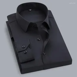 Men's Dress Shirts Fashionable Business Casual Shirt Slim Fit Solid Colour Versatile Formal