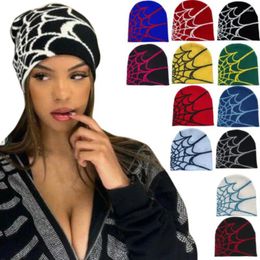 Berets Men Women Y2K Beanie Cap Hats Hip Hop 90s Fashion Decoration Knit Winter Warm Beanies Gothic Gifts