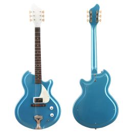 New Arrival Blue Electric Guitar 39 Inch Okoume Body 6 Strings Wood Guitar High Gloss Music Instrument