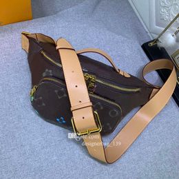 Mens belt bag chest crossbody bum bag designer shoulder bags clutch wallet leather waterproof fanny packs for women