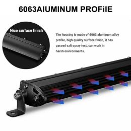 NLpearl 8" 15" 20" LED Light Bar Offroad Spot Flood Combo LED Work Light For Jeep Car Truck SUV ATV Barra LED Headlight 12V 24V