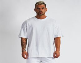 Blank Mesh Fitness Mens Oversized T Shirt Outdoor Hip Hop Streetwear Loose Gym Clothing Half Sleeve Tshirt Bodybuilding Tshirt W23129346