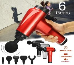 Massage Gun 5 Heads T0 Upgrade Full Body Massager Therapy Massager Tension Reliefs Sport Therapy Slimming Shaping3232753