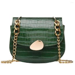 Bag Casual Large-capacity Female Handbag Solid Colour Fun Punk Ins Vintage Pu Leather Fashion Saddle Couple Harajuku Shoulder Bags