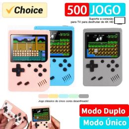 500 IN 1 Retro Portable Mini Handheld Video Game Console 8 Bit 3.0 Inch Colour LCD Game Player Built in 500 Games For Kid Gift