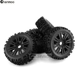 Chanmoo RC 1/8 Off-road Car Tires Buggy Wheels Tyres With 17mm Hub for KYOSHO HPI LOSI HSP GT2 Hobao Redcat Axial Traxxas Vkar