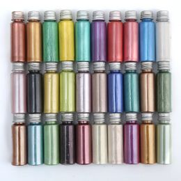 10g/bottle Pearl Mica Powder Pigment for lip gloss Decorating Pearlescent Powder Dust For Soap Nail Polish Make up