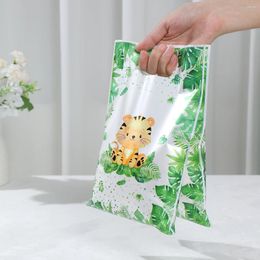 Gift Wrap Jungle Animal Plastic Bag Candy Safari Birthday Party Decor Kids Supplies Favours Baby Shower Deco