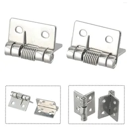 Bath Accessory Set Door Hinges Spring Self Closing Stainless Steel 1/1.5/2/2.5/3/4Inch Brushed Finish Durable Parts Practical