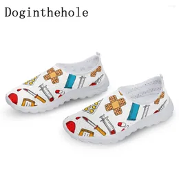 Casual Shoes Doginthehole Lightweight Loafer For Women Walking 3D Print Girls Beach Stylish Flat Sneaker Female Brand Zapatos