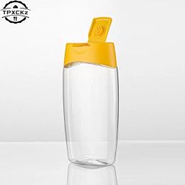 500g Honey Bottle Transparent Non-Drip Honey Dispenser Honey Squeeze Bottle Vinegar Oil Syrup Bottle Pot Dispenser Kitchen Tool