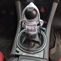 Hoodies Car Gear Collar Shift Knob Cover Universal Fit Hoodie For Shifter Manual Handle Automobile Interior Car Accessories Tool