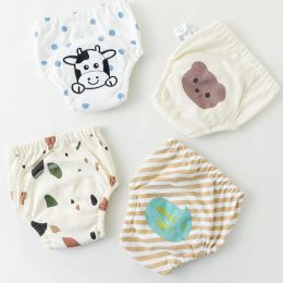 1pc Baby Training Pants Newborn Waterproof Diaper Pocket Nappies Pure Gauze Diapers Panties Reusable Potty Training Underwears
