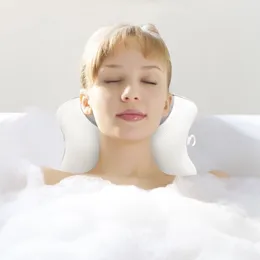 Pillow Bath 3d Mesh Spa Breathable With Suction Cups Neck And Back Support For Home Tub Bathroom Accessories