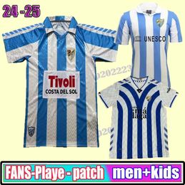 24 25 CAMISETA MALAGA CF soccer jersey 120 ANIVERSARIO remake RETRO 2024 2025 Home Football Shirts BUSTINZA M. JUANDE RAMON FEBAS ALEX GALLAR Concept 2013 retro