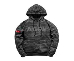 Men Garmentdyed Reverse Knit Hoodie Black Camo Gyms Hoodies Fitness Bodybuilding Sweatshirt Pullover Sportswear Workout9107778