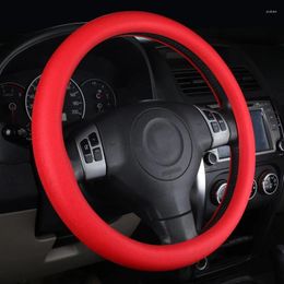 Steering Wheel Covers Universal Car Silicone Cover 33-40cm Glove Texture Soft Grip Multi Colour