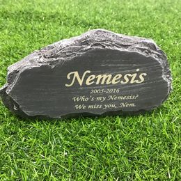 All Contents Can Be Customized Rockery Shape Memorial Stone Or Garden Decoration Stone Indoor/Outdoor Loss of Pet Sympathy Gift 240518
