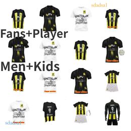 2023 2024 BENZEMA FABINHO KANTE JOTA Al Ittihad FC Soccer Jersey Fans Player version 23 24 Hamdallah Romarinho LUIZ FELIPE Al-Ittihad Football shirt Men Kids