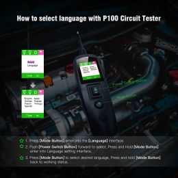 Best EC150 P100 Pro Power Scan Car Electric Circuit Tester Probe Car Diagnosis 12V 24V Battery Tester Automotive Diagnostic Tool