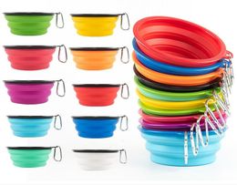 200pcs Small Size Silicone Bowl Foldable Mat Dog Cat Pet Feeding Water Food Dish Tray Wipe Clean Placemat Mixed Colour