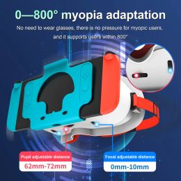 Upgrade VR Headset for Nintendo Switch OLED 3D Glasses Virtual Reality Movies for Switch VR Game Headband Glasses
