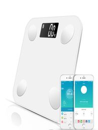Bluetooth scales floor Body Weight Bathroom Scale Smart Backlit Display Scale Body Weight Body Fat Water Muscle Mass BMI Y2001063483613