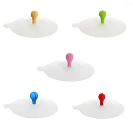 Cups Saucers Silicone Clip Spoon Ceramic Cup Cover Lid Food-Grade Holder Anti-Dust Bowl Seals Safe Healthy For Glass Mugs Fast Delivery