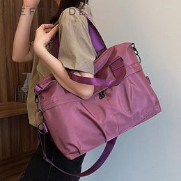 Totes Solid Colour Design Soft Cloth Big Shoulder Bags For Women 2024 Korean Fashion Handbags And Purses Lady Shopper Shopping Bag