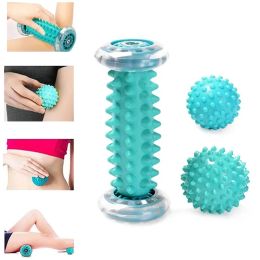 Foot Massage Roller Spiky Ball Therapy Set Manual Foot Massager For Plantar Fasciitis Heel Arch Pain Trigger Point Muscle Relax