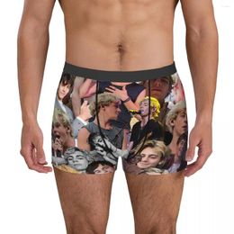 Underpants Ross Lynch Po Collage Men's Boxer Briefs Shorts Men Cartoon Anime Funny Panties Soft Underwear For