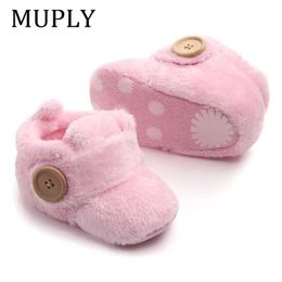 3Z07 First Walkers Cute and warm design for baby girls boys toddlers. The first step toddlers is shoes which are soft smooth cute. Winter anti slip d240528