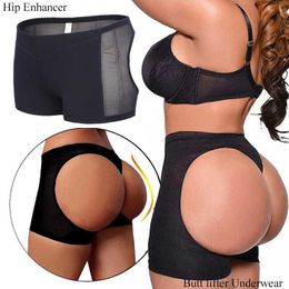 Waist Tummy Shaper Butt Lifter Shaper Panties for Women Hollow Underwear Sexy Briefs Body Shaper Push Up Panty Ass Push Open Hip Booty Q240525
