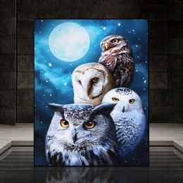 5D Diamond Painting owl Diamond Mosaic Painting Kits animals Full Square/Round Drill Rhinestone Embroidery DIY Home Decor