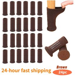 24PC Upgraded Chair Leg Floor Protector Sock with Felt & Anti-slip Strip for 25-45mm Round & Square Table Chairs Feet Furnigear