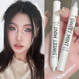 Matte White Lying Silkworm Highlighter Pen Glitter Pearlescent Eyeshadow Eyeliner Stick Pencil Waterproof Shimmer Eye Cosmetics