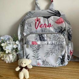 Backpack Personalized Embroidery Fashion Large Capacity Mommy Bag Korean Version Light Dry Wet Separation For Delivery Insu