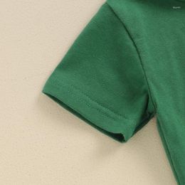 Clothing Sets 2Pcs Baby Boy Summer Outfits Short Sleeve T-Shirt Truck Print Shorts Set Infant Clothes
