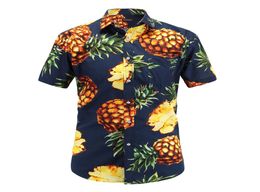 Fashion Regular Fit Mens Cotton Short Sleeve Hawaiian Shirt Summer Casual Floral Shirts Men Plus Size S 3xl Vacation Tops5041841